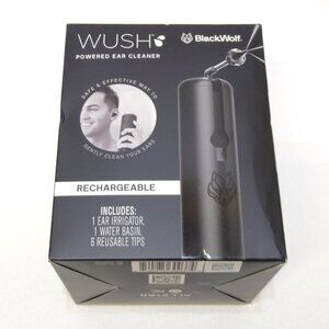BlackWolf WUSH Powered Ear Cleaner Triple Jet Stream Foldable Nozzle Damage Box
